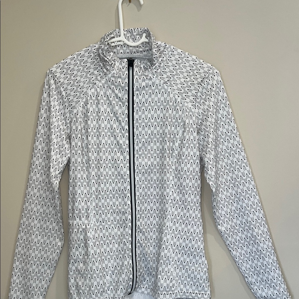 Lole White and Black Long Sleeve Tee